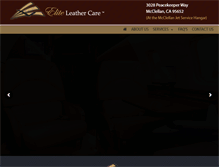 Tablet Screenshot of eliteleathercare.com